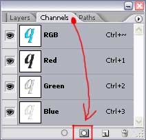 channels palette